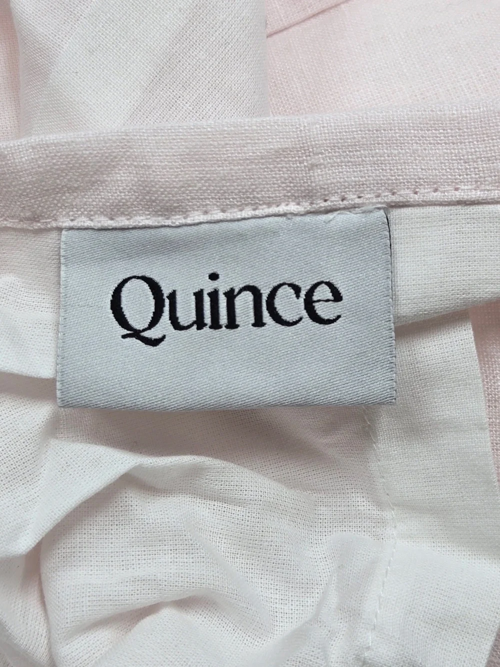NWT QUINCE Set Of 2 48x84 European Linen Curtains Vintage Blush 9098